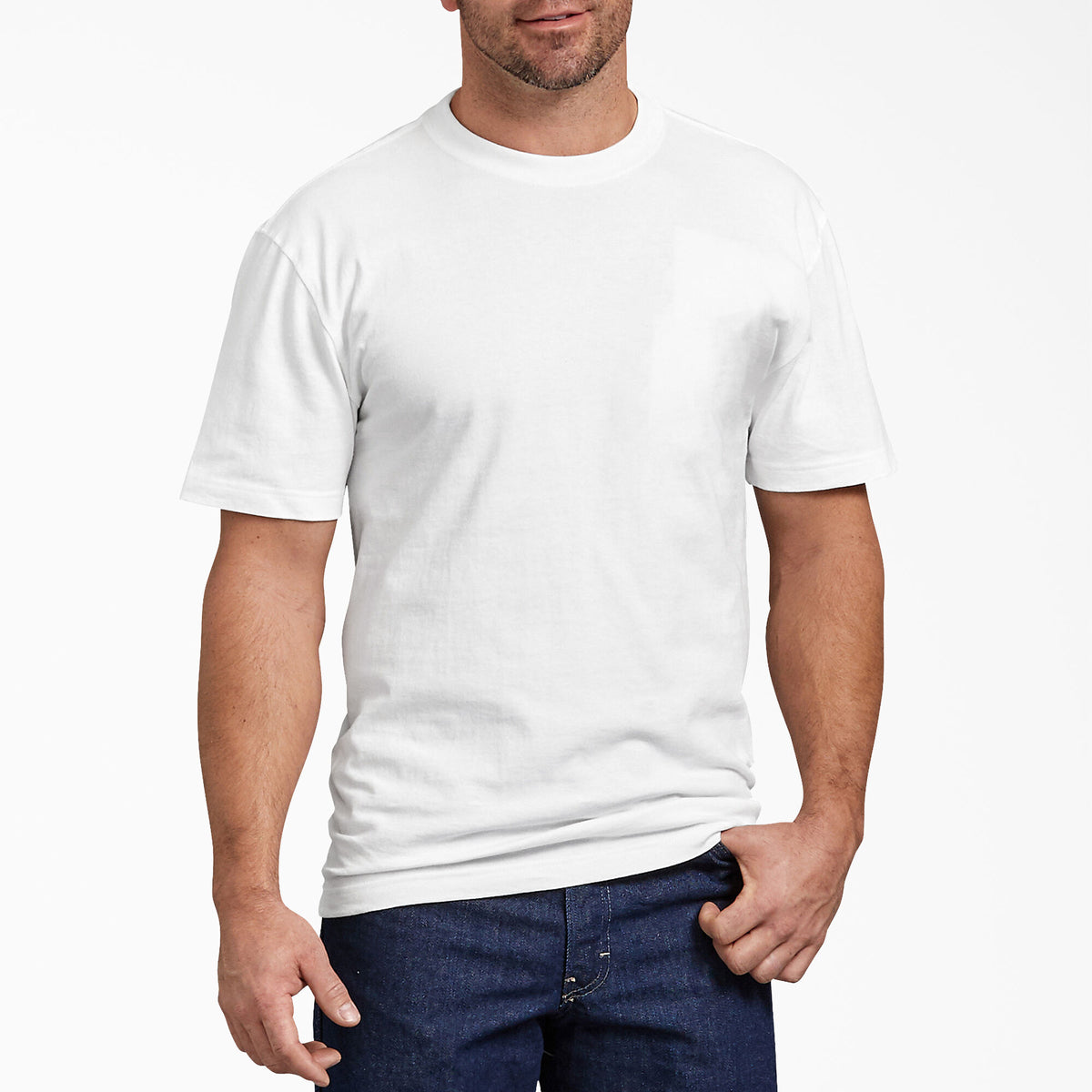 Dickies Men&#39;s Heavyweight Jersey Knit Short Sleeve T-Shirt - Work World - Workwear, Work Boots, Safety Gear