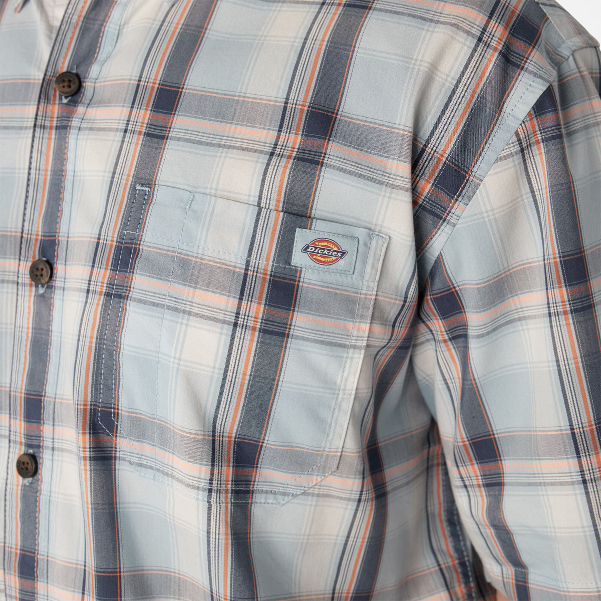 Dickies Men&#39;s FLEX Woven Short Sleeve Button-Down Shirt - Work World - Workwear, Work Boots, Safety Gear