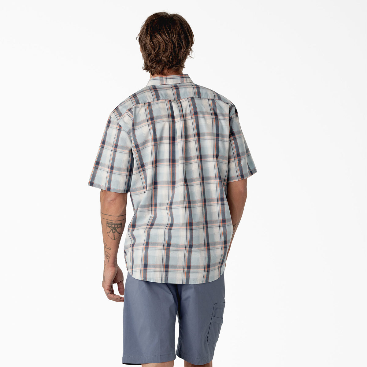 Dickies Men&#39;s FLEX Woven Short Sleeve Button-Down Shirt - Work World - Workwear, Work Boots, Safety Gear