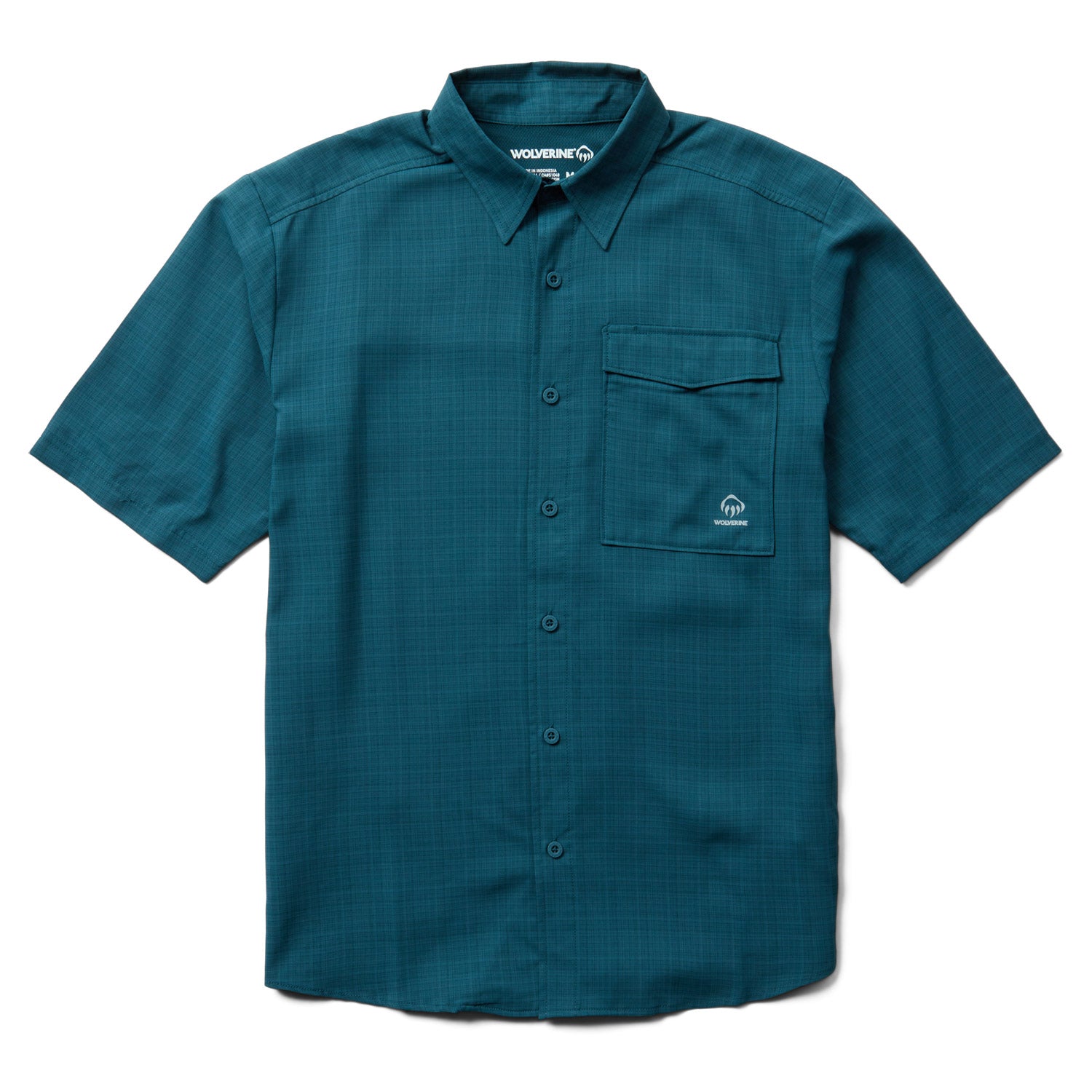 Wolverine Men's Driver Lightweight Button-Down Short Sleeve Work Shirt - Work World - Workwear, Work Boots, Safety Gear