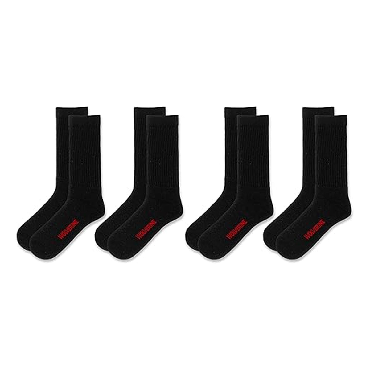 Wolverine Men&#39;s Cotton Boot Crew Sock (4-Pack) - Work World - Workwear, Work Boots, Safety Gear