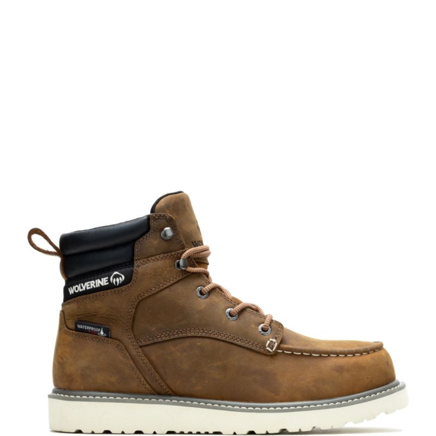 Wolverine Men's Trade Wedge 6" Waterproof Moc-Toe Steel Toe Boot - Work World - Workwear, Work Boots, Safety Gear
