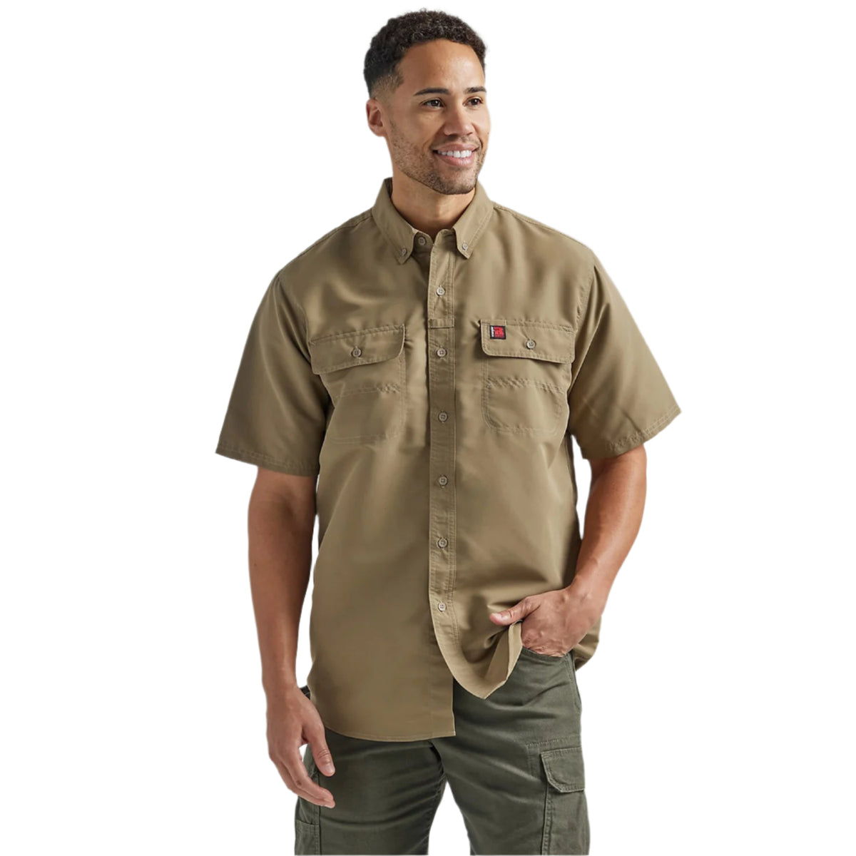 Wrangler® RIGGS® Men&#39;s Lightweight Moisture-Wicking Short Sleeve Work Shirt - Work World - Workwear, Work Boots, Safety Gear