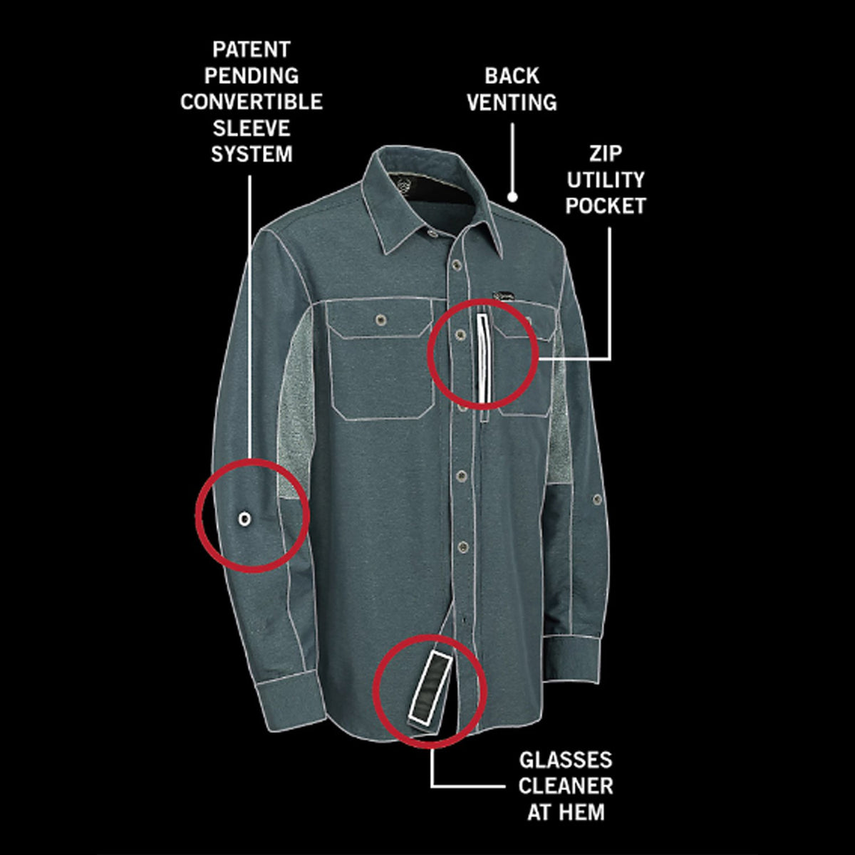 Wrangler ATG Men&#39;s Button-Down Long Sleeve Work Shirt - Work World - Workwear, Work Boots, Safety Gear