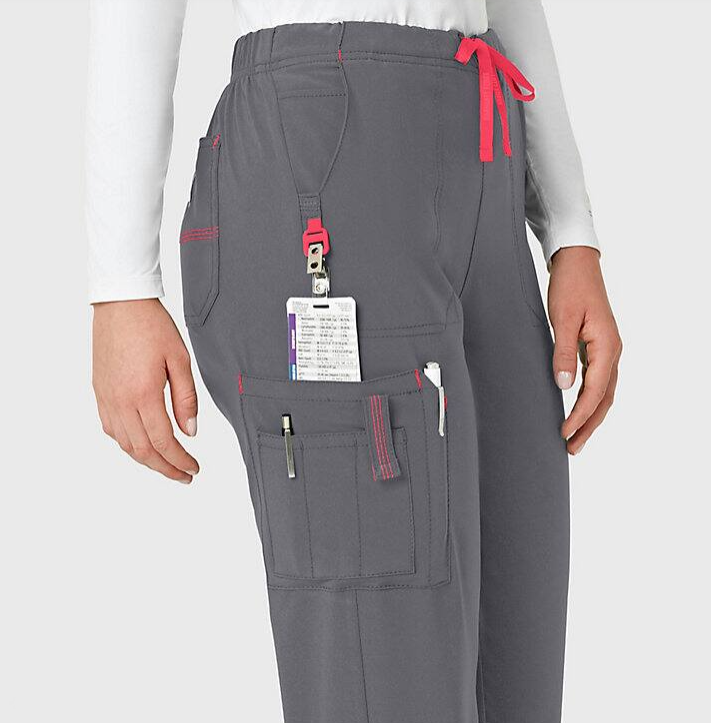 Carhartt Women&#39;s Force® Cross-Flex Utility Boot Cut Cargo Scrub Pant_Pewter - Work World - Workwear, Work Boots, Safety Gear