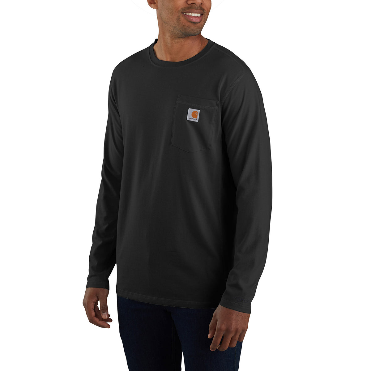 Carhartt Men&#39;s Force® Relaxed Fit Long Sleeve Pocket T-Shirt - Work World - Workwear, Work Boots, Safety Gear