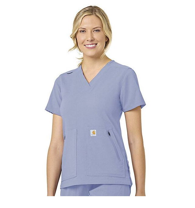 Carhartt Women&#39;s Rugged Flex® 4 Pocket V-Neck Scrub Top - Work World - Workwear, Work Boots, Safety Gear