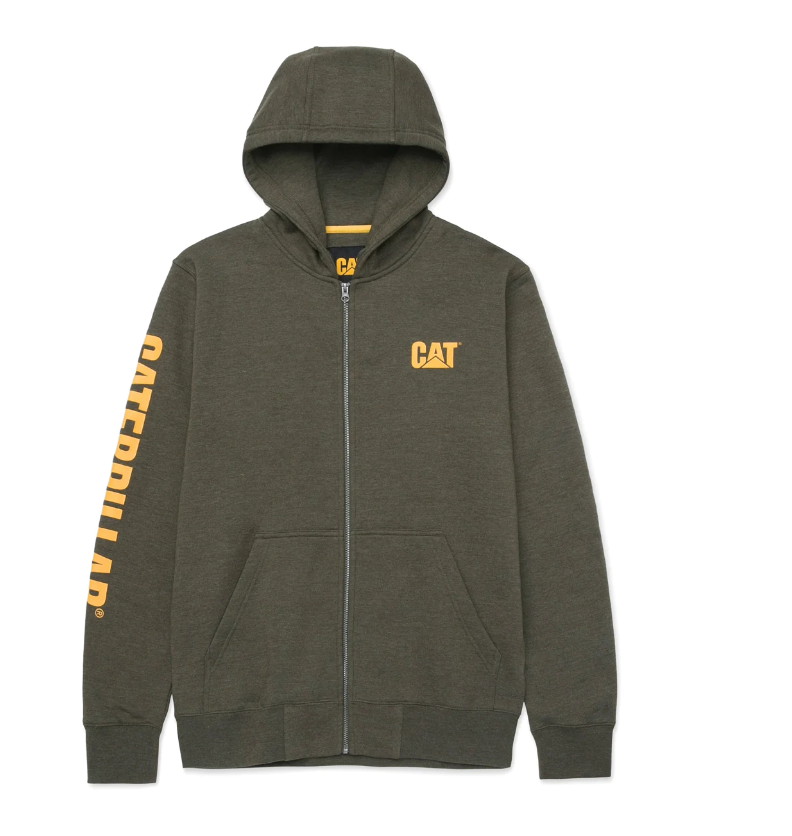CAT Men&#39;s Full Zip Hooded Sweatshirt - Work World - Workwear, Work Boots, Safety Gear
