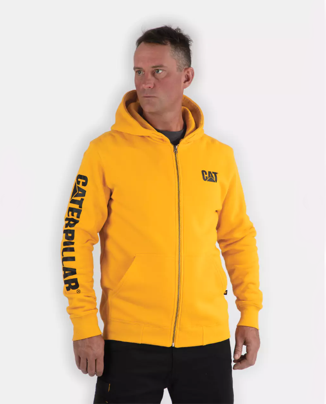 CAT Men&#39;s Full Zip Hooded Sweatshirt - Work World - Workwear, Work Boots, Safety Gear