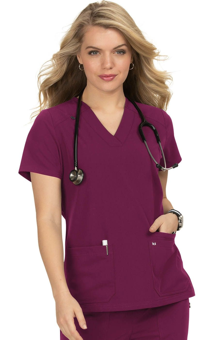 koi Women&#39;s Hustle and Heart Scrub Top - Work World - Workwear, Work Boots, Safety Gear
