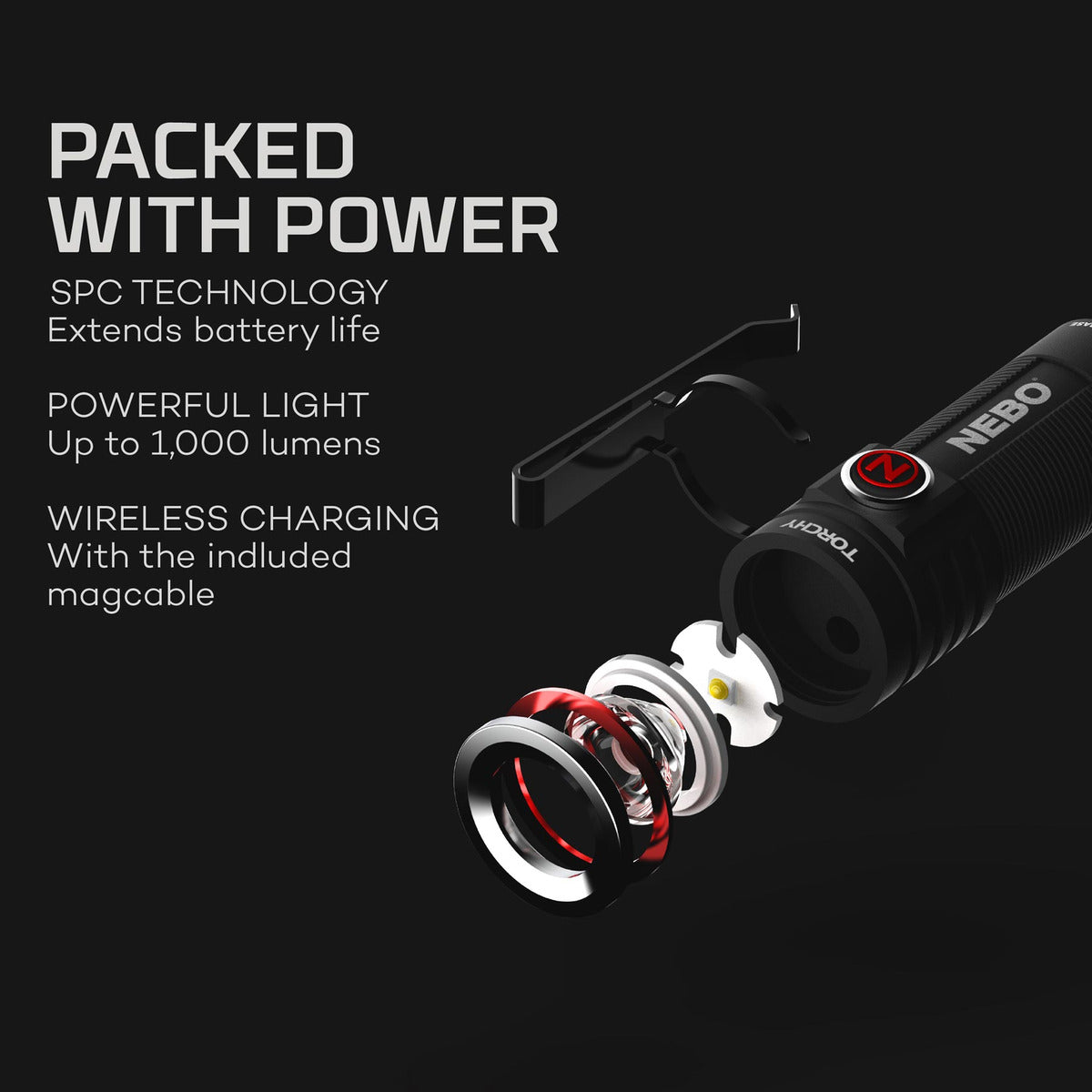 NEBO Torchy Rechargeable Pocket Flashlight - Work World - Workwear, Work Boots, Safety Gear