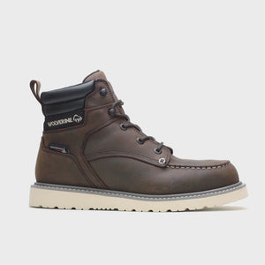Wolverine Men's Trade Wedge 6" Waterproof Moc-Toe Steel Toe Work Boot - Work World - Workwear, Work Boots, Safety Gear