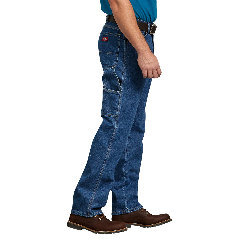 Dickies Men&#39;s Relaxed Fit Carpenter Denim Jean_Stonewashed - Work World - Workwear, Work Boots, Safety Gear