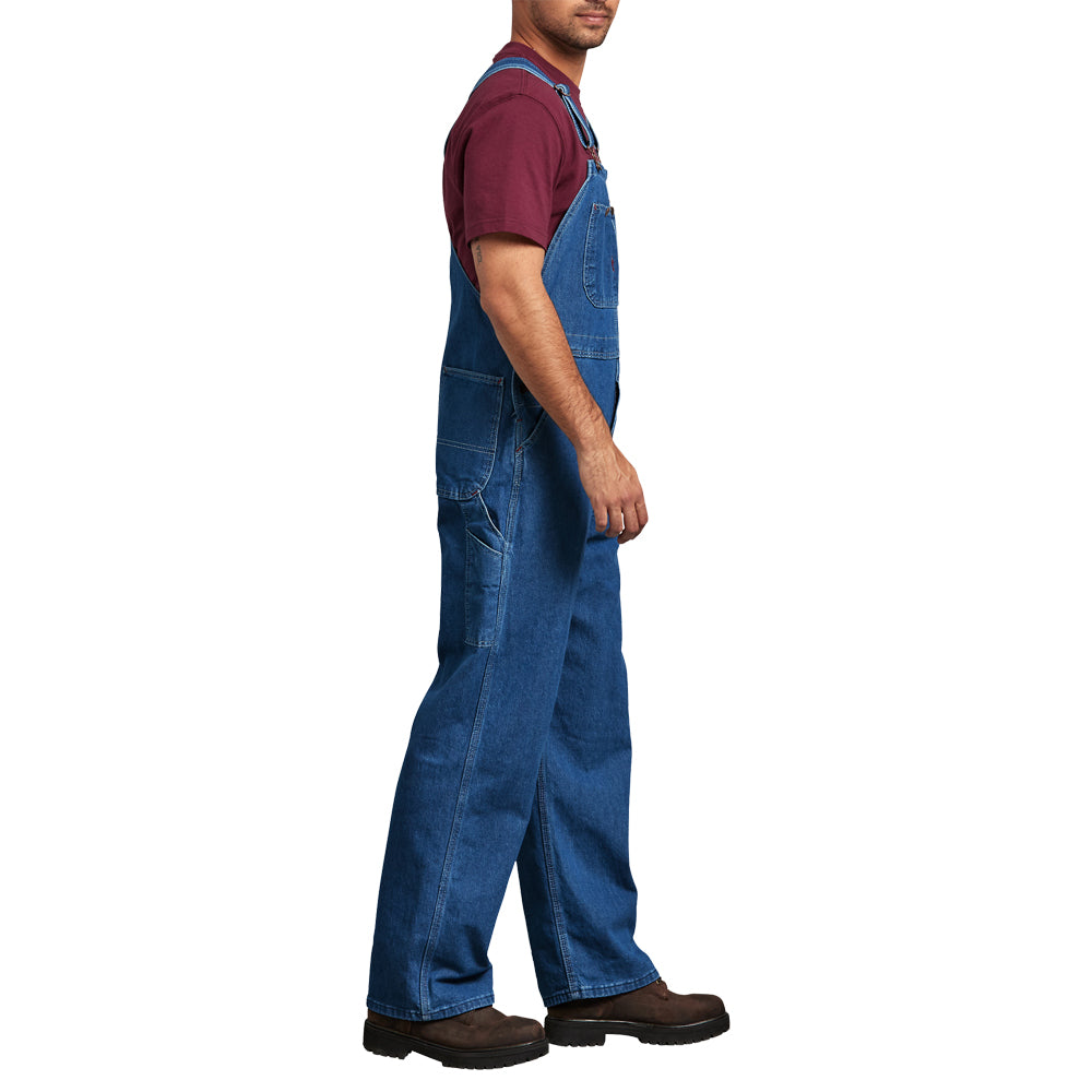 Dickies Men&#39;s Stonewashed Denim Bib Overall - Work World - Workwear, Work Boots, Safety Gear