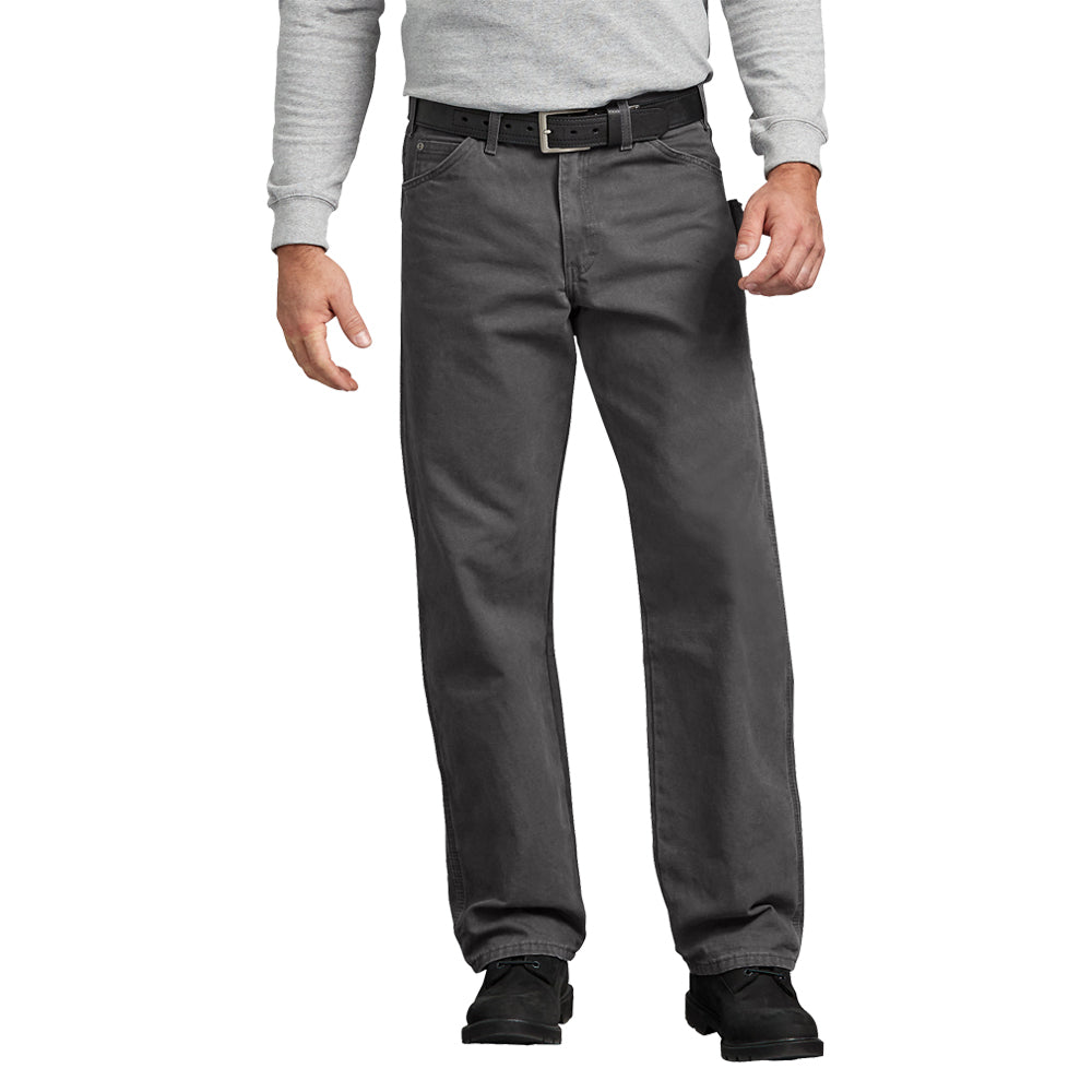 Dickies Men&#39;s Relaxed Fit Straight Leg Carpenter Duck Jean_Rinsed Slate - Work World - Workwear, Work Boots, Safety Gear