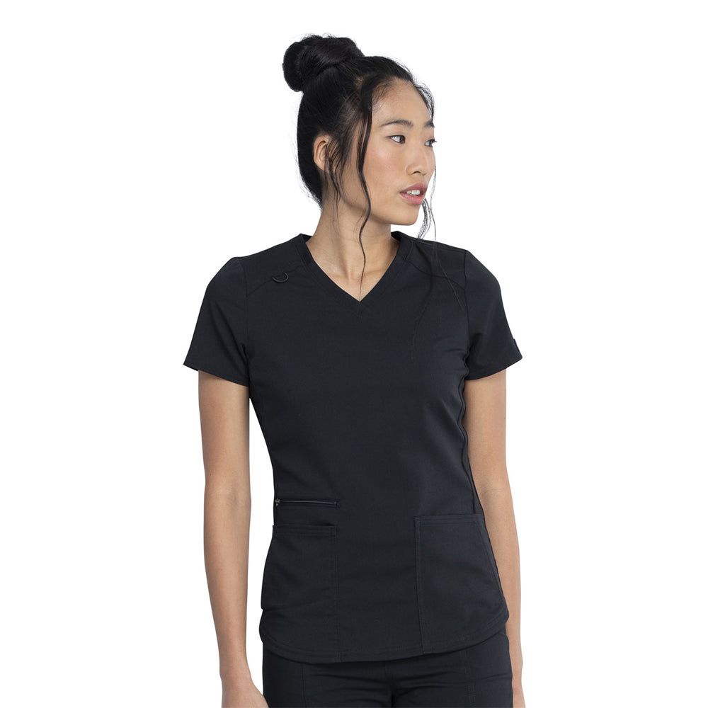 Dickies Women&#39;s V-Neck Scrub Top - Work World - Workwear, Work Boots, Safety Gear