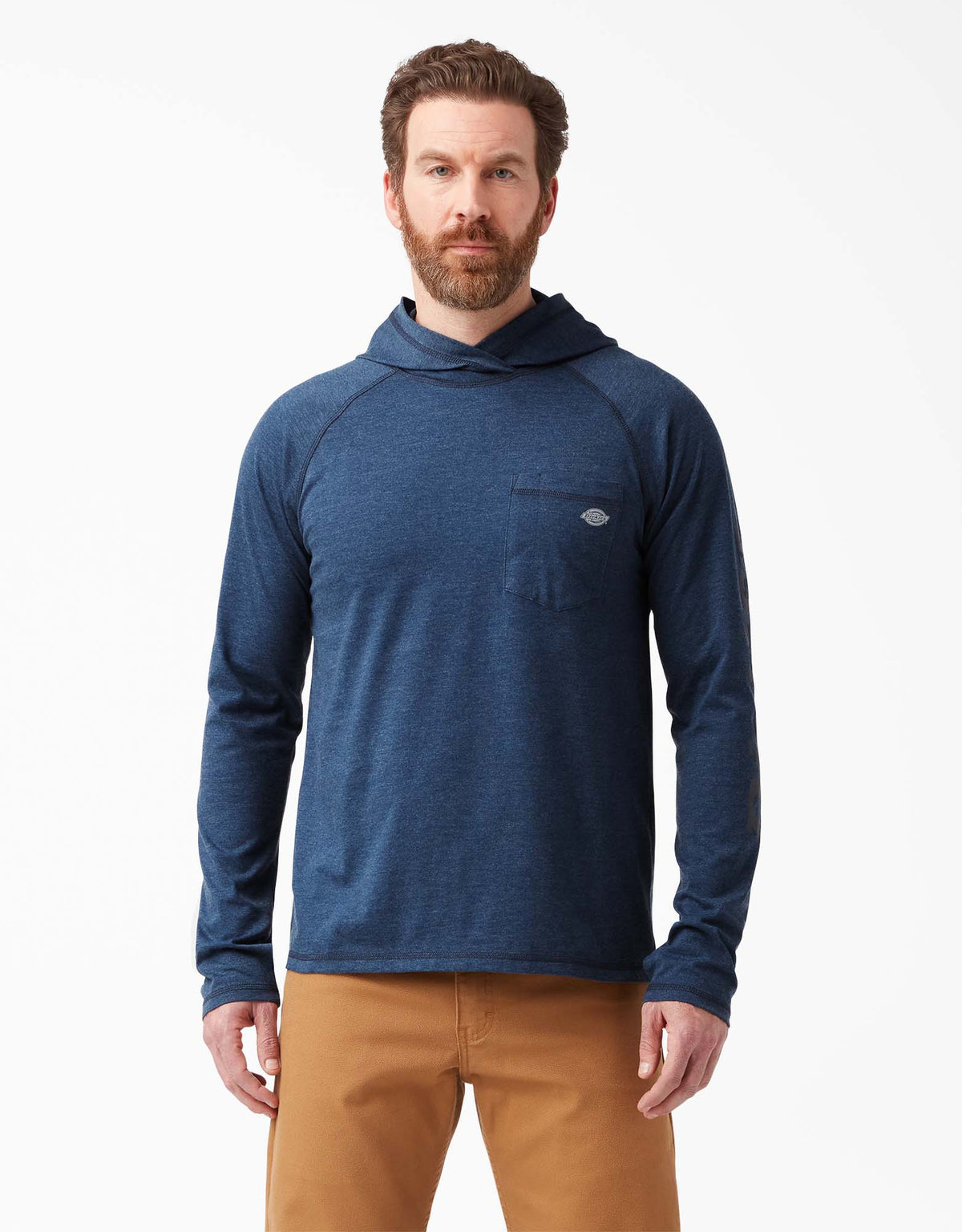 Dickies Men&#39;s Cooling Hooded Long Sleeve Performance Sun Shirt - Work World - Workwear, Work Boots, Safety Gear