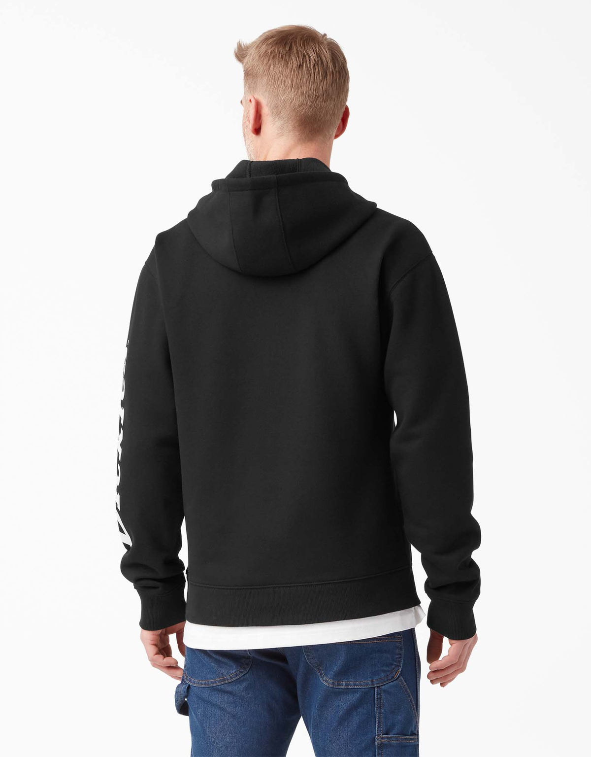 Dickies Men&#39;s Water Repellent Sleeve Logo Hoodie - Work World - Workwear, Work Boots, Safety Gear