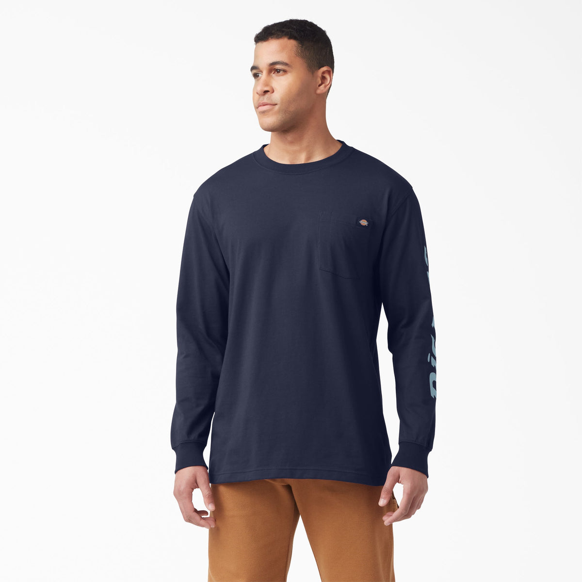 Dickies Men&#39;s Wordmark Graphic Long Sleeve T-Shirt - Work World - Workwear, Work Boots, Safety Gear