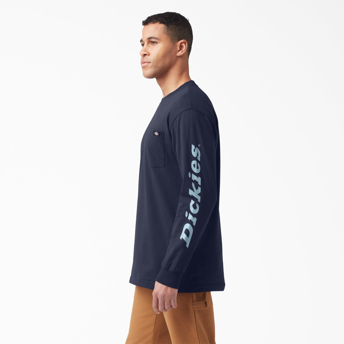 Dickies Men&#39;s Wordmark Graphic Long Sleeve T-Shirt - Work World - Workwear, Work Boots, Safety Gear