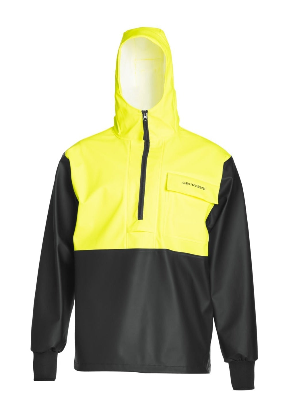 Grundéns Men's Neptune 103 Hi-Vis Waterproof Hooded Commercial Fishing Pullover Anorak - Work World - Workwear, Work Boots, Safety Gear