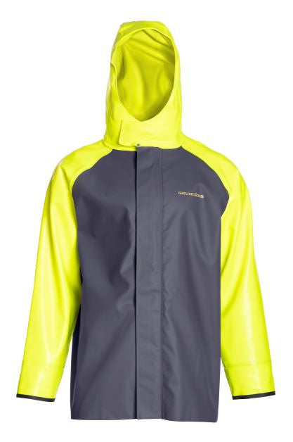 Grundéns Men&#39;s Hauler Hi-Vis Waterproof Hooded Jacket - Work World - Workwear, Work Boots, Safety Gear