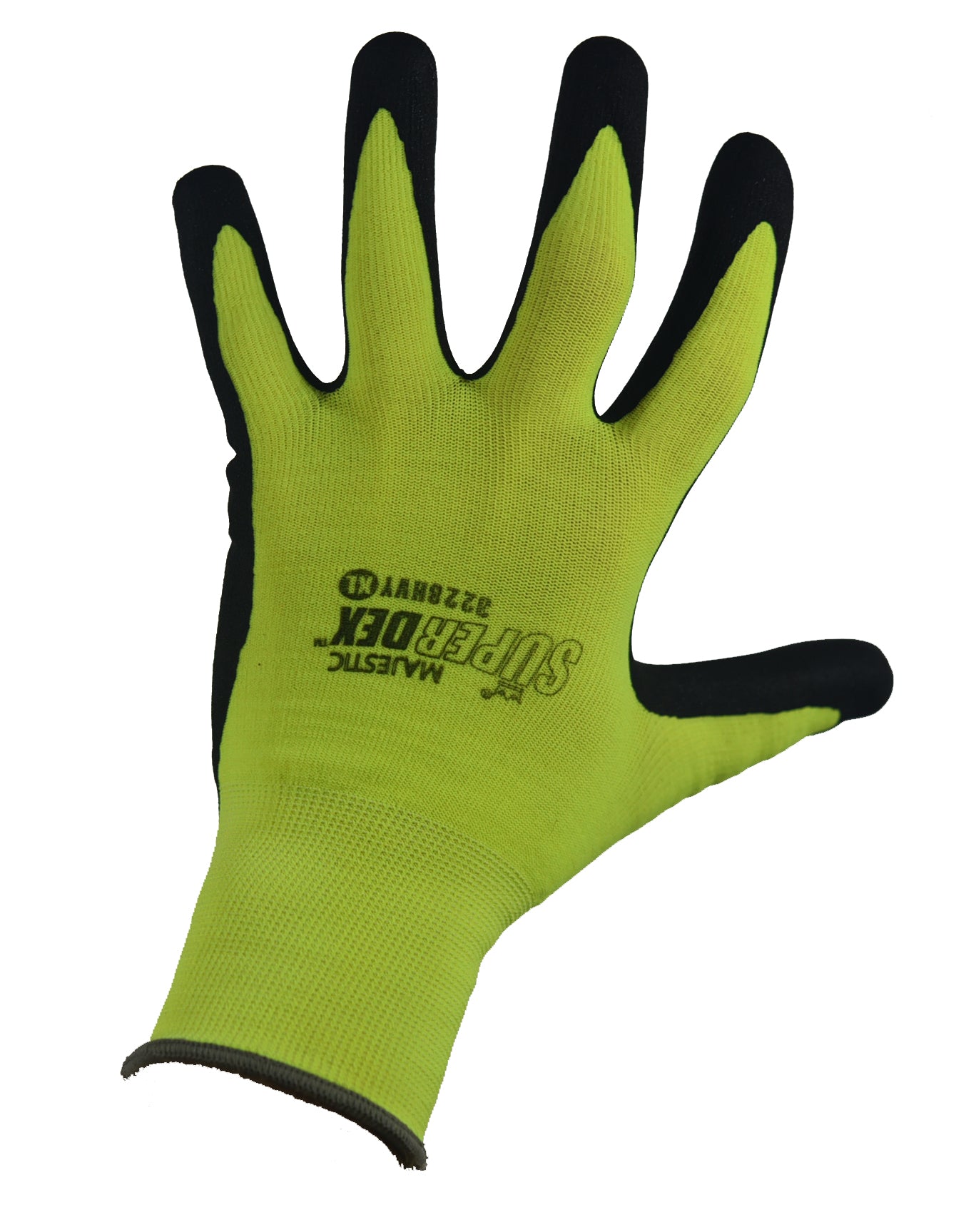 Majestic Men's SuperDex Micro Foam Hi-Vis Nitrile Palm Coated Glove - Work World - Workwear, Work Boots, Safety Gear