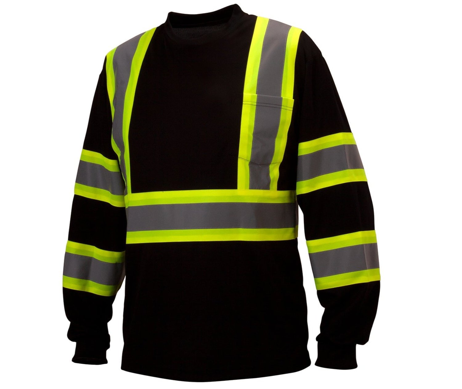 Pyramex Men's Enhanced Hi-Vis Long Sleeve Shirt - Work World - Workwear, Work Boots, Safety Gear