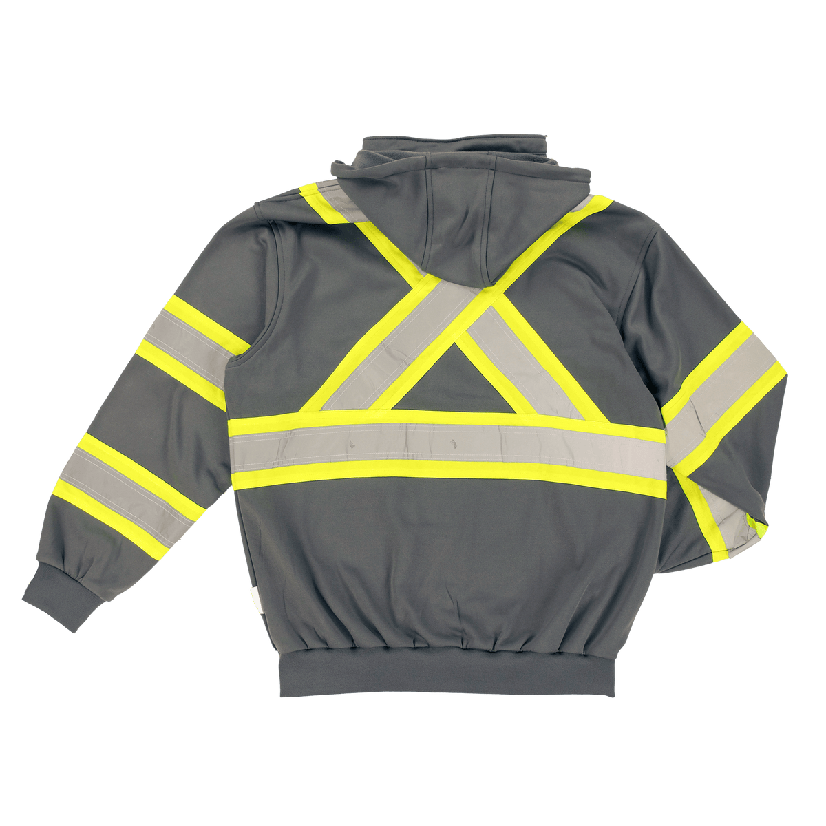 Tough Duck Men&#39;s Unlined C1 Hi-Vis Full-Zip Safety Hoodie - Work World - Workwear, Work Boots, Safety Gear
