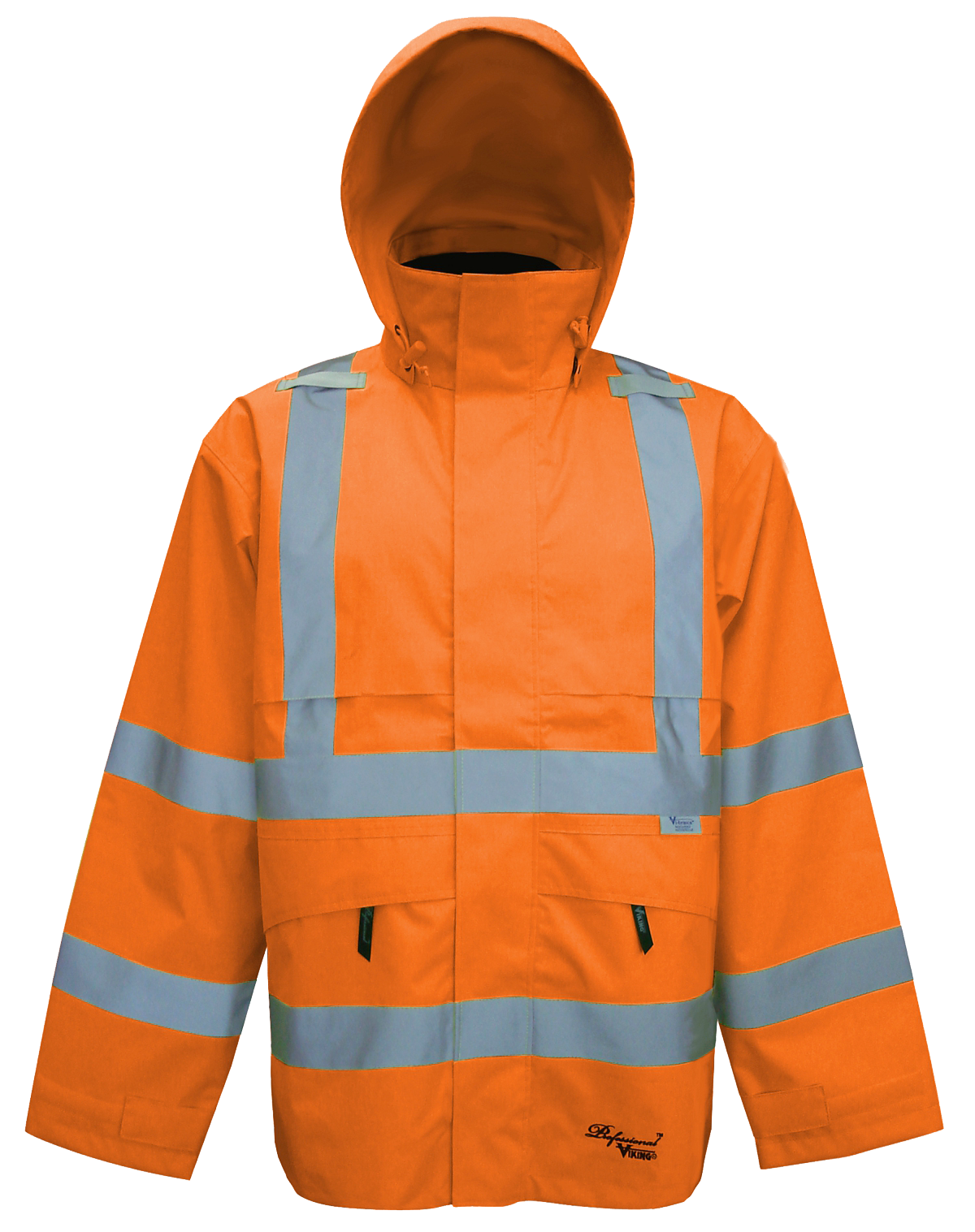 Viking Men&#39;s Professional® Journeyman Hi-Vis Class 3 Waterproof Trilobal Hooded Jacket - Work World - Workwear, Work Boots, Safety Gear