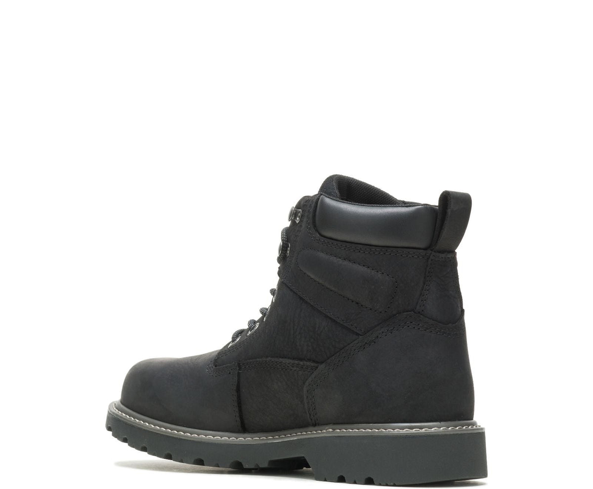 Wolverine Men&#39;s Floorhand 6&quot; Waterproof Steel Toe Work Boot_Black - Work World - Workwear, Work Boots, Safety Gear