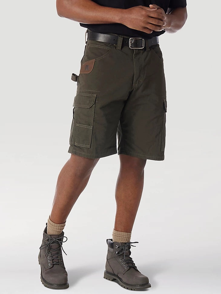 Wrangler® RIGGS Workwear® Men's Ripstop Ranger Cargo Short_Loden - Work World - Workwear, Work Boots, Safety Gear