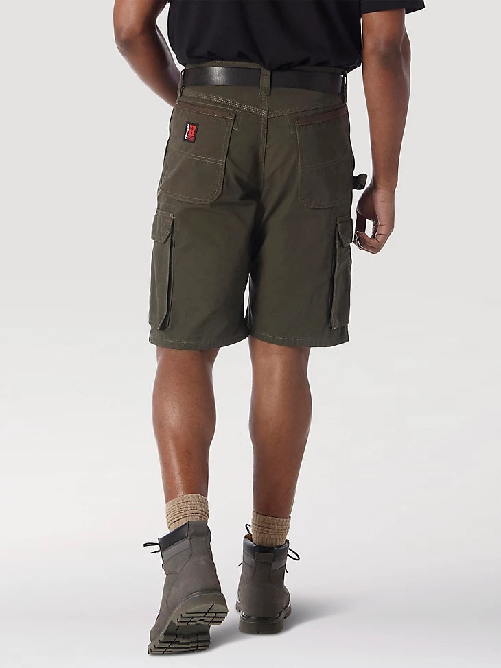 Wrangler® RIGGS Workwear® Men&#39;s Ripstop Ranger Cargo Short_Loden - Work World - Workwear, Work Boots, Safety Gear