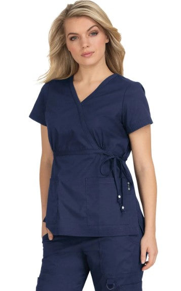 koi Women's Katelyn Scrub Top_Navy - Work World - Workwear, Work Boots, Safety Gear